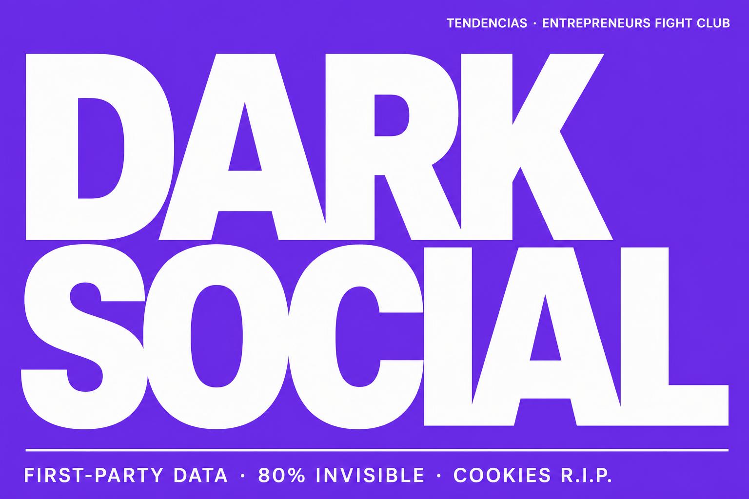 Dark social y first-party data: el 80% de tu marketing ocurre donde no puedes medirlo