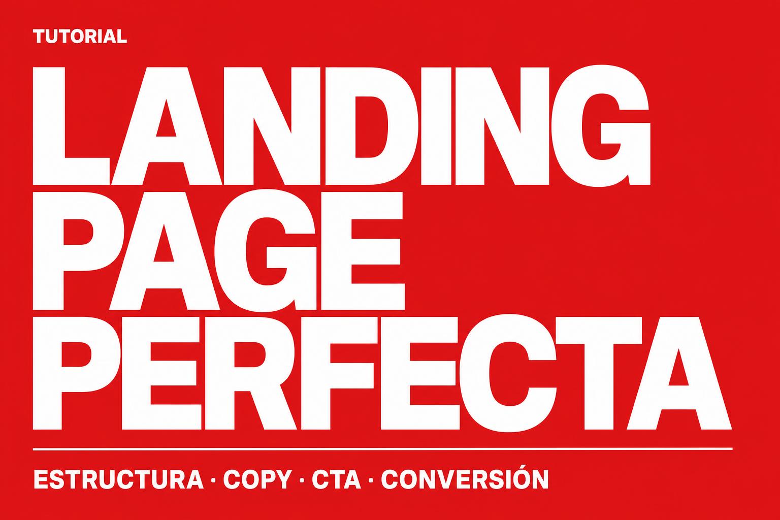 Cómo hacer la Landing Page Perfecta