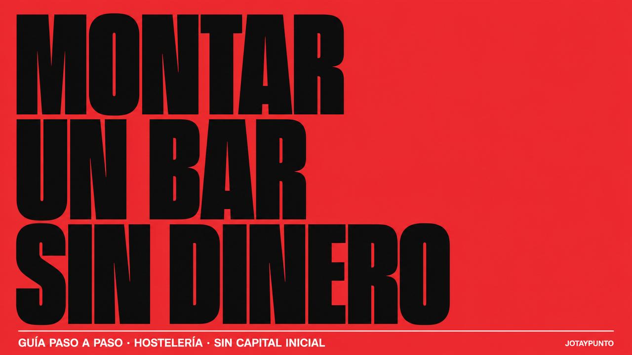 Cómo montar un bar sin dinero en 2024: guía paso a paso