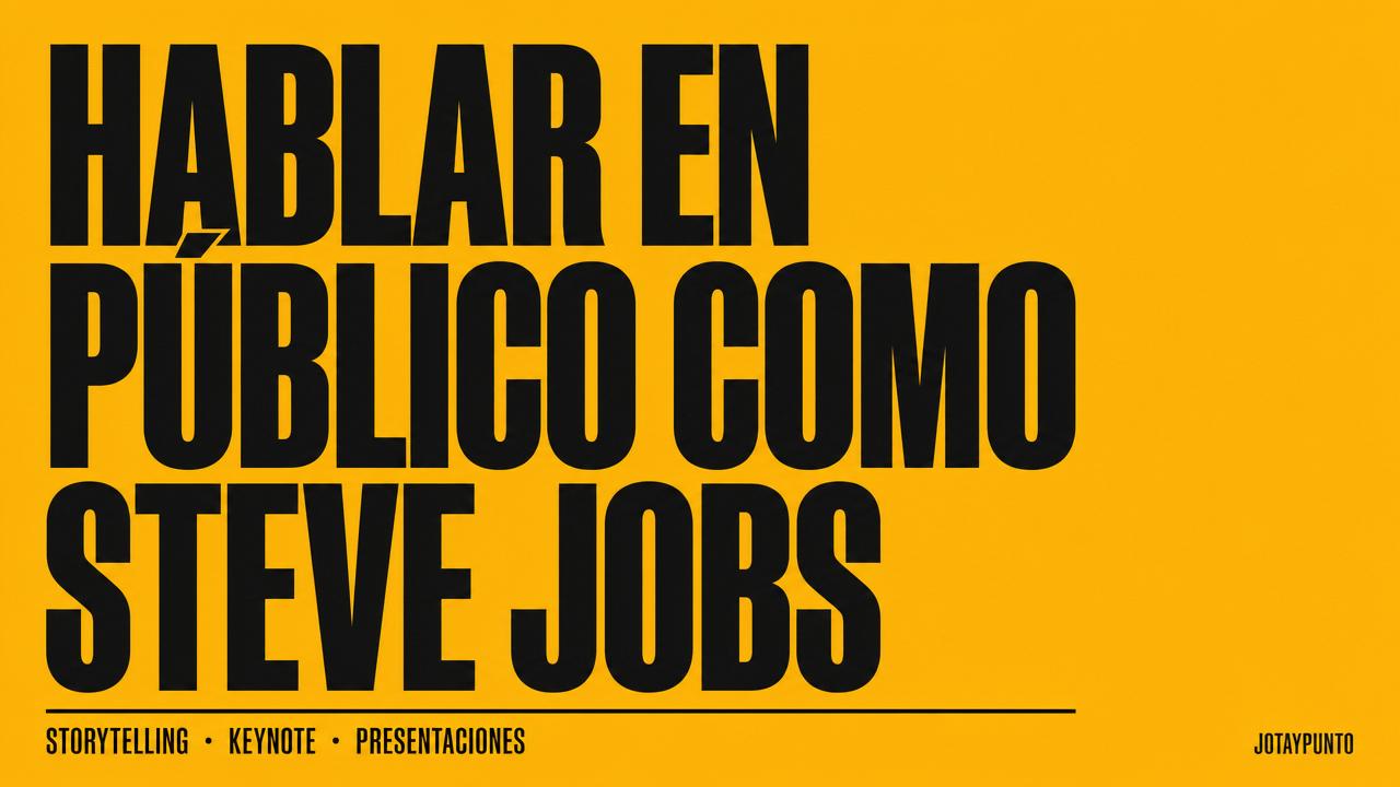 Técnicas para hablar en público como Steve Jobs