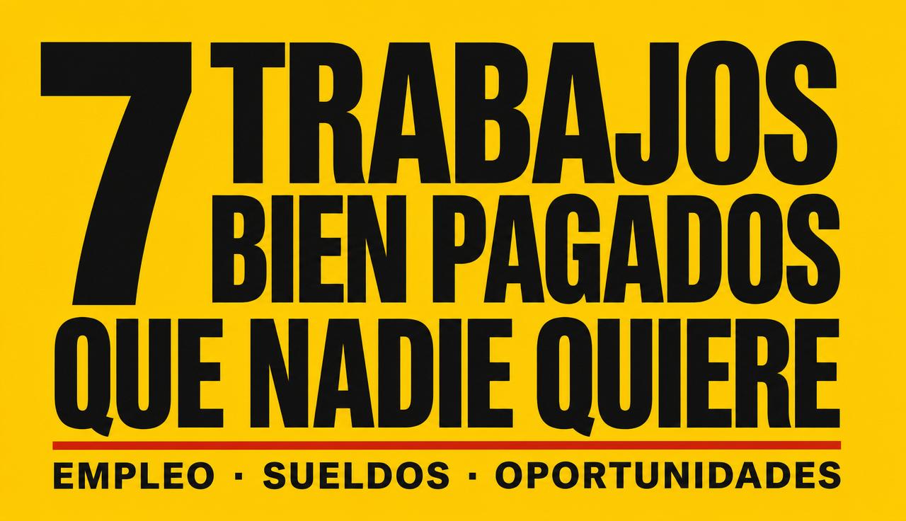 7 trabajos bien pagados que no quiere nadie