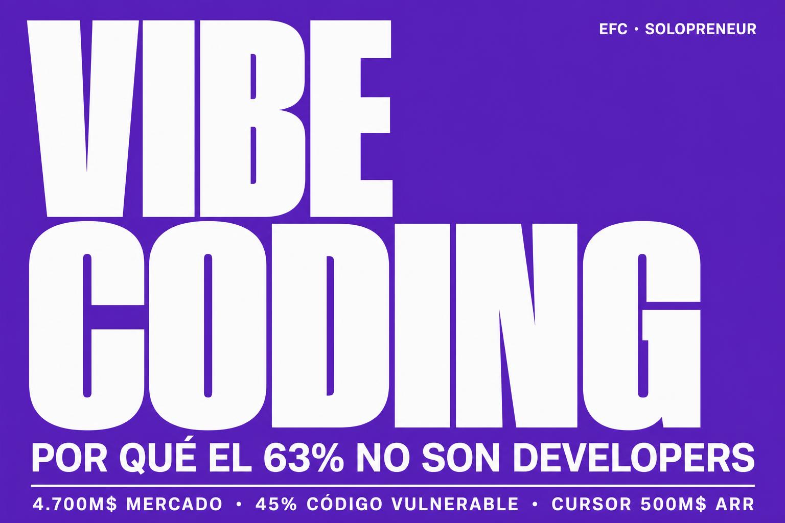 Vibe coding: por qué el 63% de los usuarios no son developers (y el 45% del código tiene vulnerabilidades)