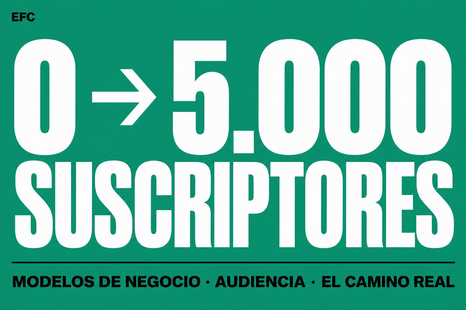 De 0 a 5.000 suscriptores: el camino real de un negocio online basado en audiencia