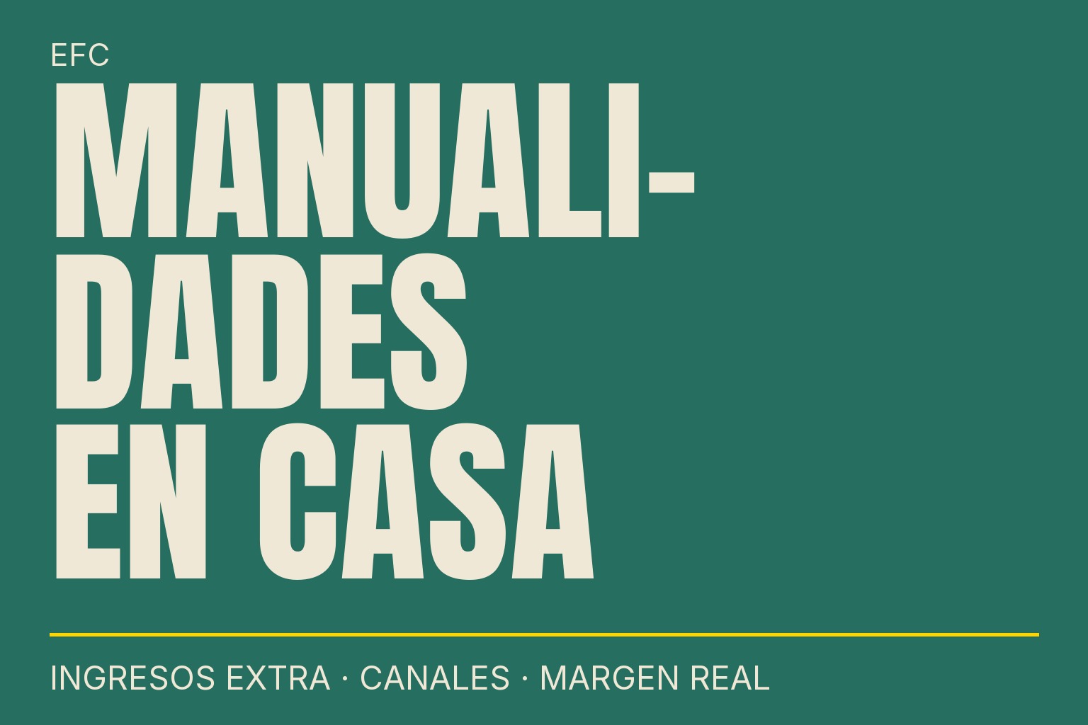 Trabajar haciendo manualidades desde casa